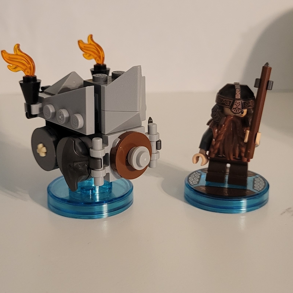 GUC Lego Dimensions Lord of the Rings Gimli Fun Pack 71220 Axe Chariot